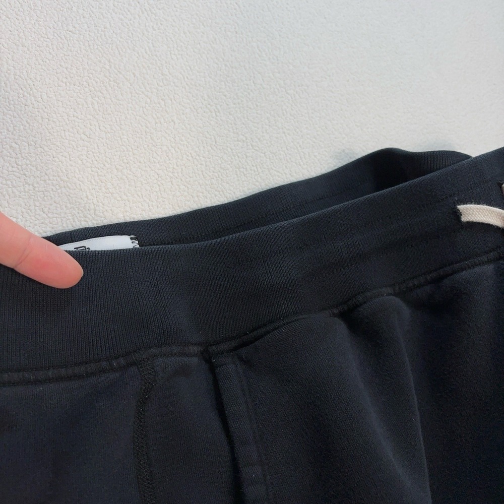 Reigning Champ Sweatpants Men's L Black 100% Cotton Drawstring Logo Gym Lounge - Picture 12 of 16